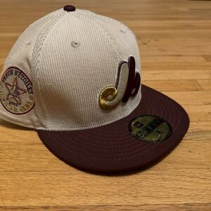 Montreal Expos 59fifty corduroy hat size 8
